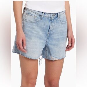 7 For All Mankind•Monroe Distressed Denim Shorts